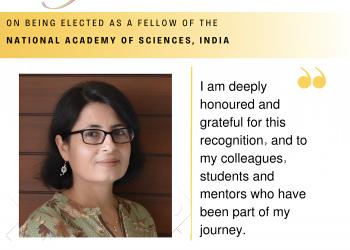 Dr. Dimple Notani elected as a Fellow of the National Academy of Sciences, India