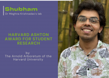 Shubam is awarded the Harvard Ashton Award for Student Research