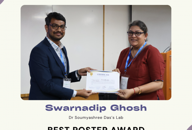 Swarnadip Ghosh wins Best Poster Award at Vascular Biology Symposium 2026