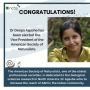 Congratulations! Dr. Deepa Agashe elected Vice President of the American Society of Naturalists