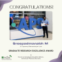 Sreepadmanabh M. wins Graduate Research Excellence Award by American Physical Society